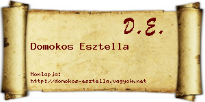 Domokos Esztella névjegykártya